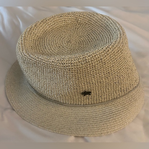 Beach by Flora Bella Paper Fedora Adjustable Hat NWOT - Picture 1 of 8